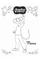 Angelina Ballerina kleurplaat 6